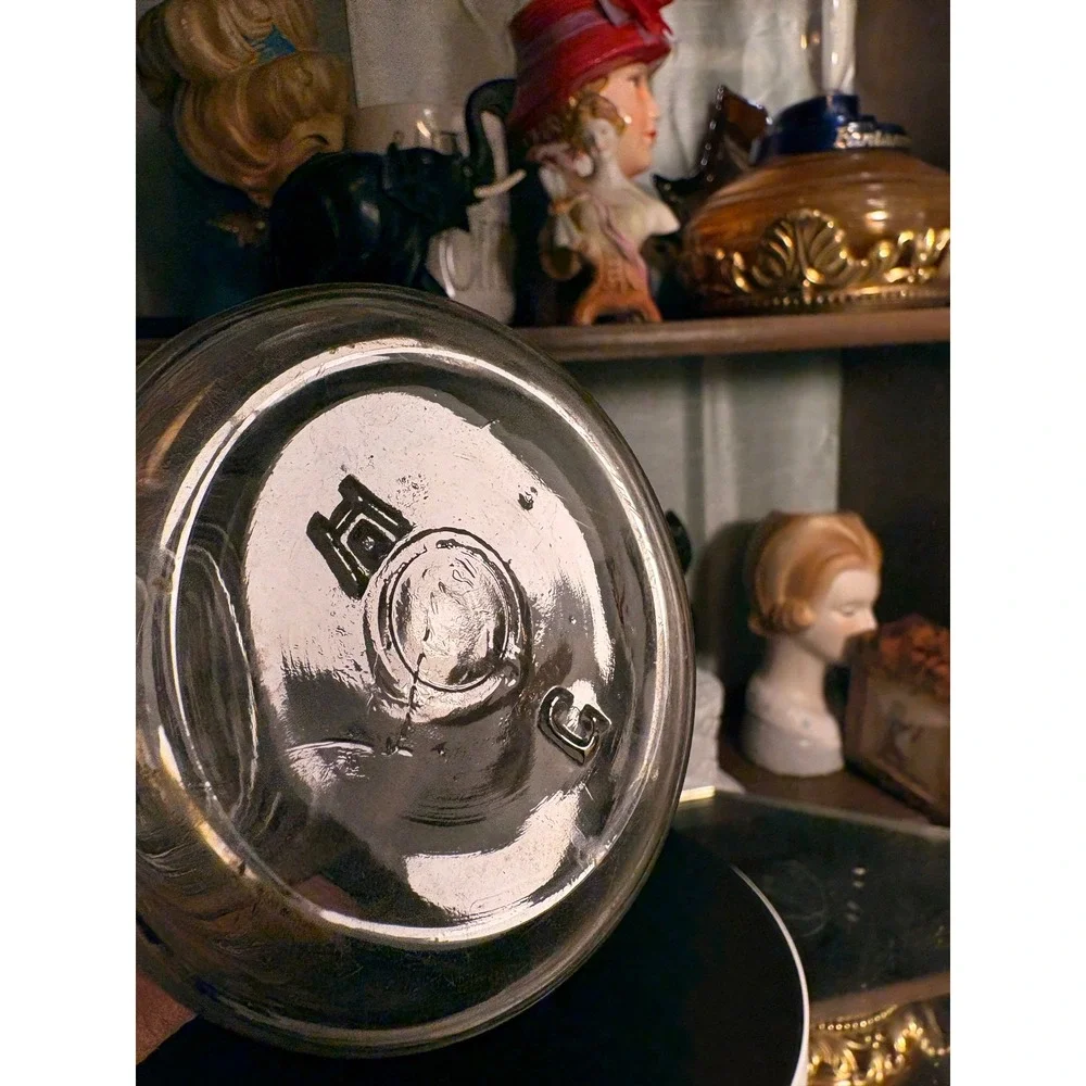 Vintage Atlas E-Z Seal Clear Glass Canning Jar with Wire Bail Lid Hazel-Atlas